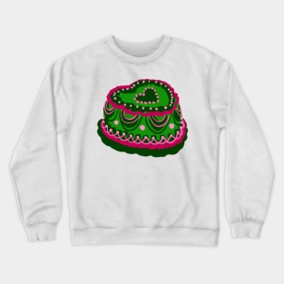 green heart cake Crewneck Sweatshirt